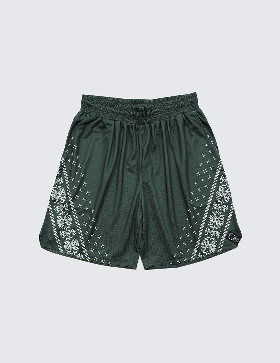 BANDANA SHORTS (GREEN) - CandyHoop