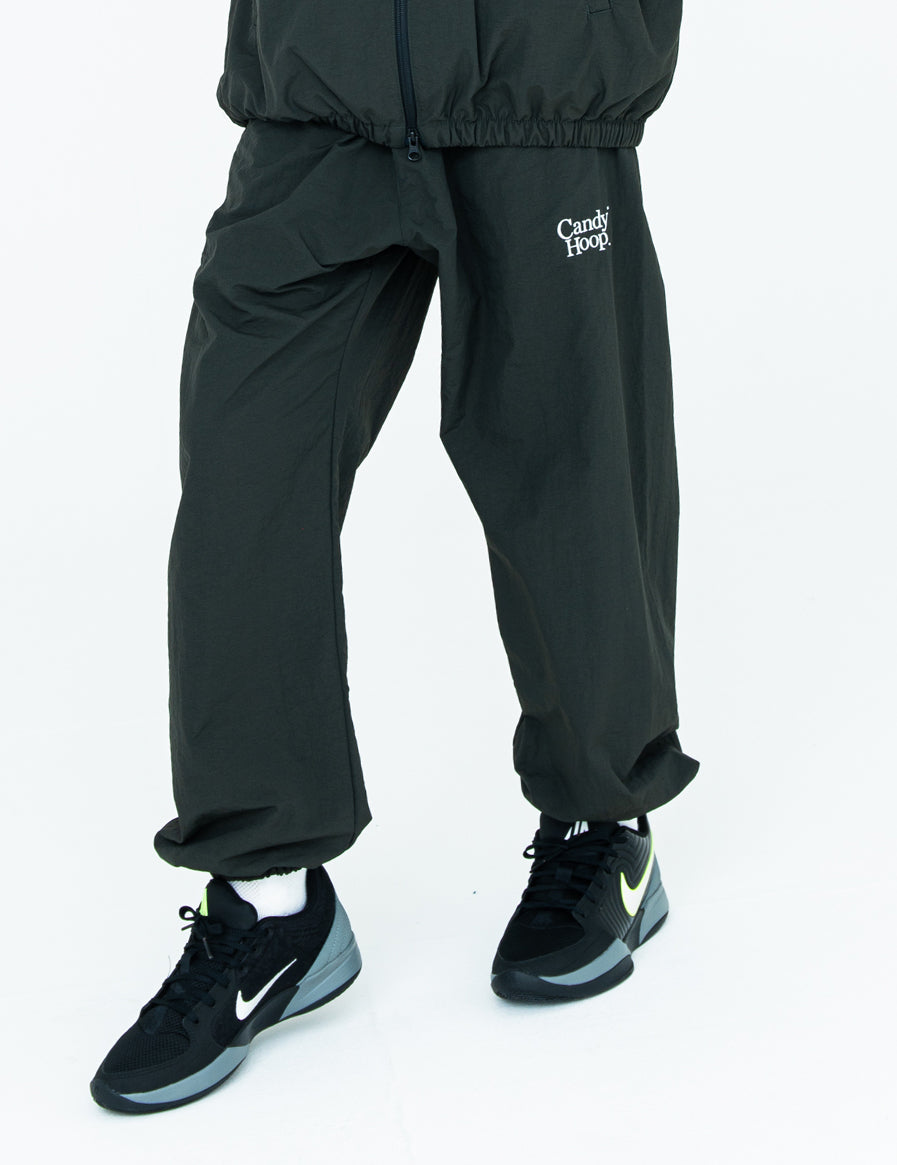 TWIN LOGO NYLON PANTS (OLIVE) - CandyHoop