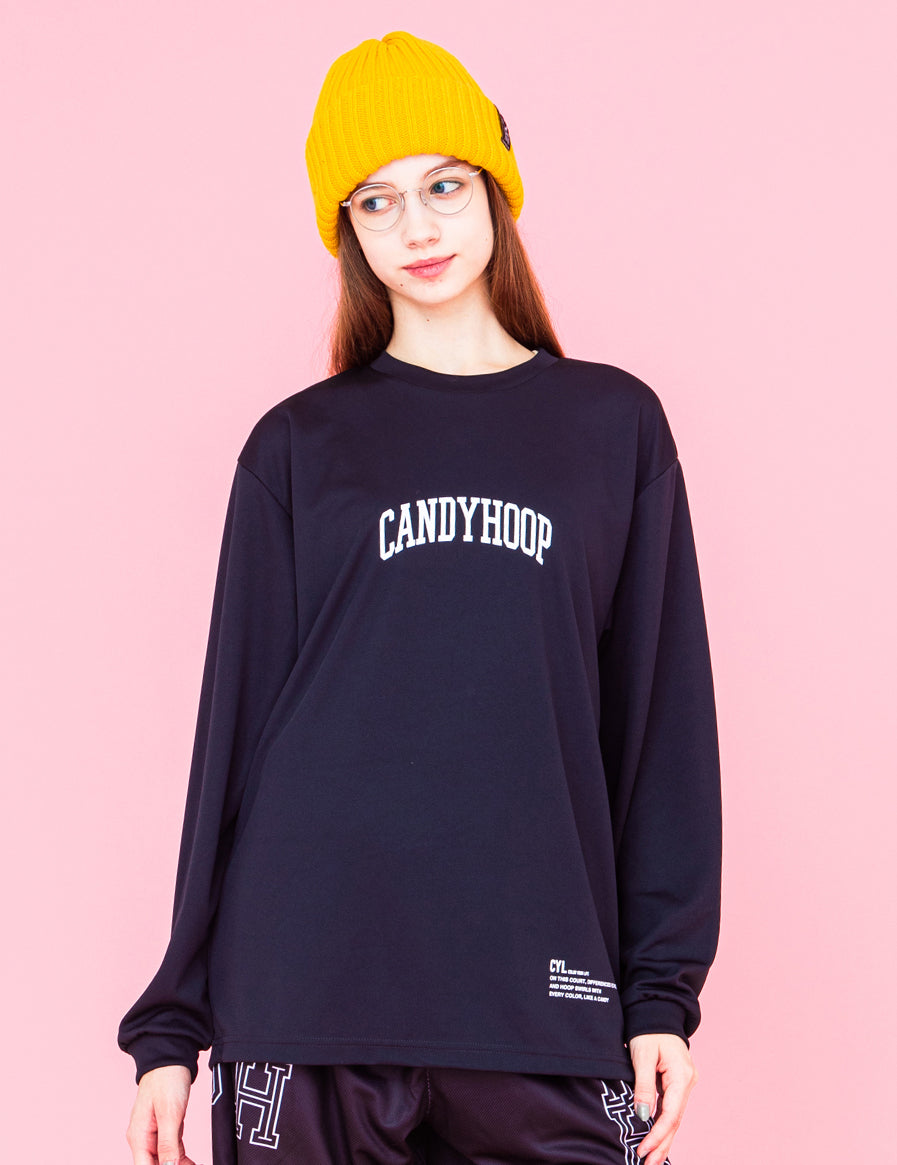 ARCH LOGO DRY LS TEE (BLACK) - CandyHoop