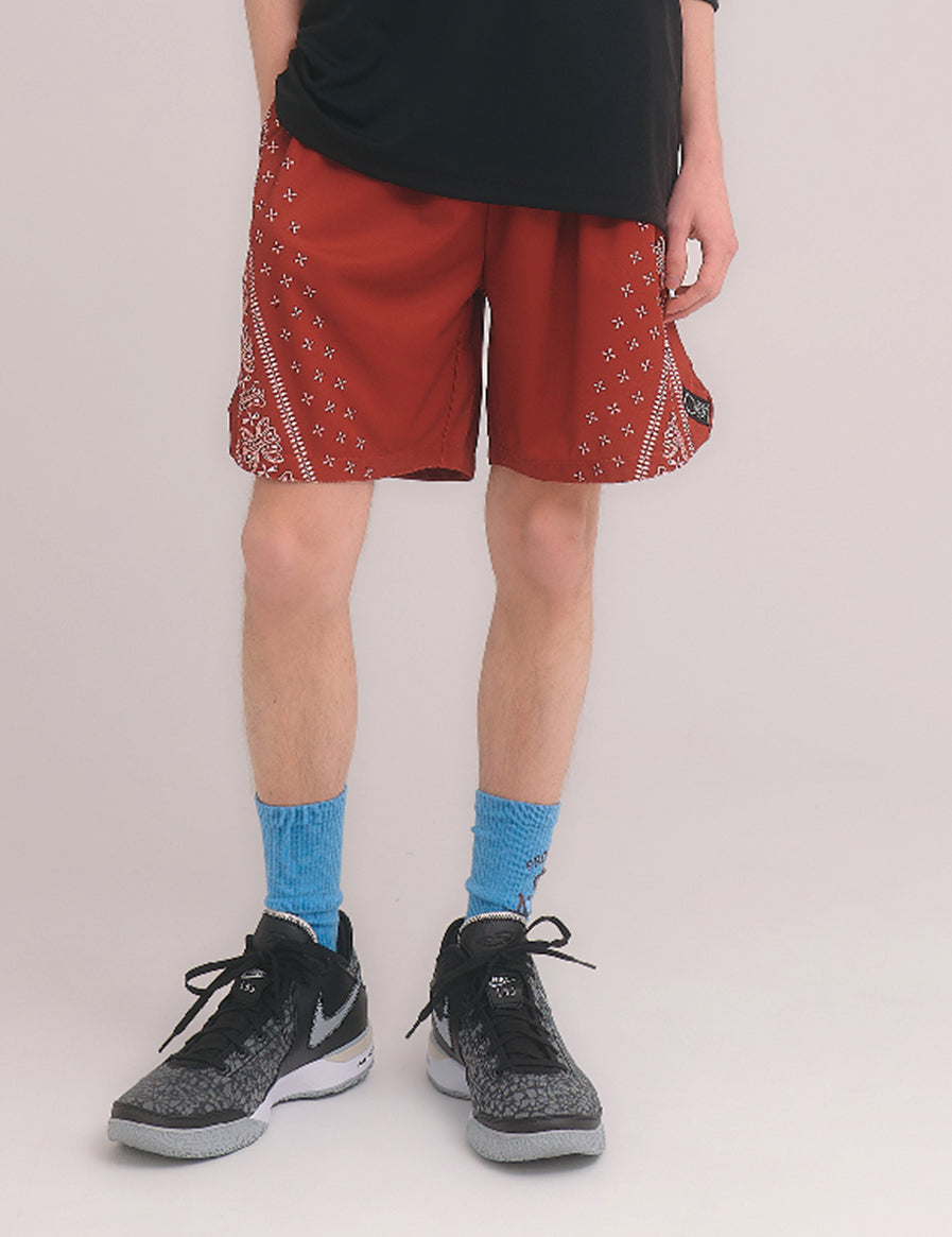 BANDANA SHORTS (RED) - CandyHoop