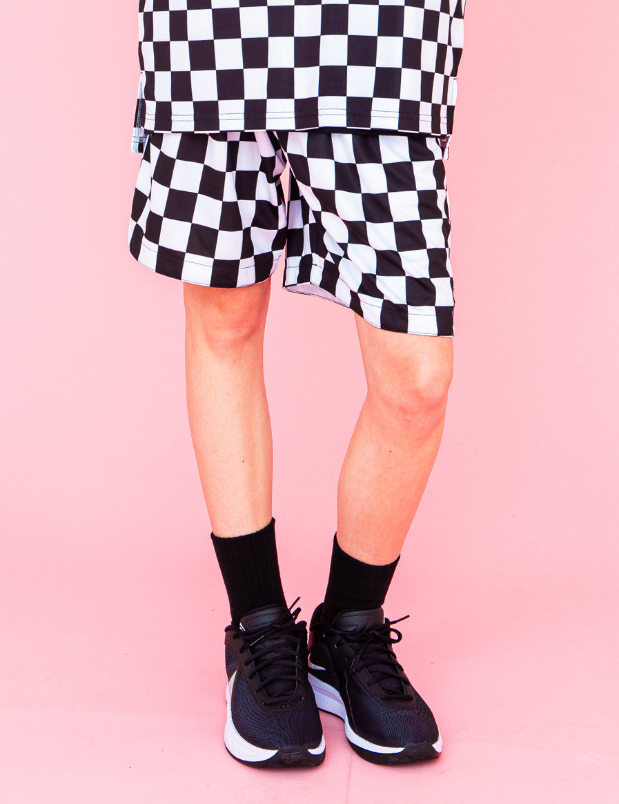 CHECKER FLAG SHORTS - CandyHoop