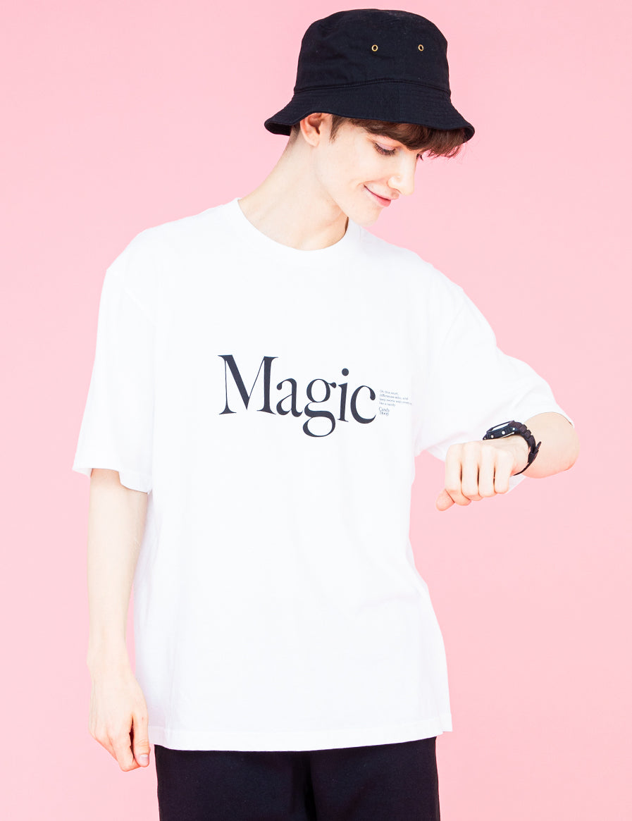 "Magic" COTTON TEE (WHITE) - CandyHoop