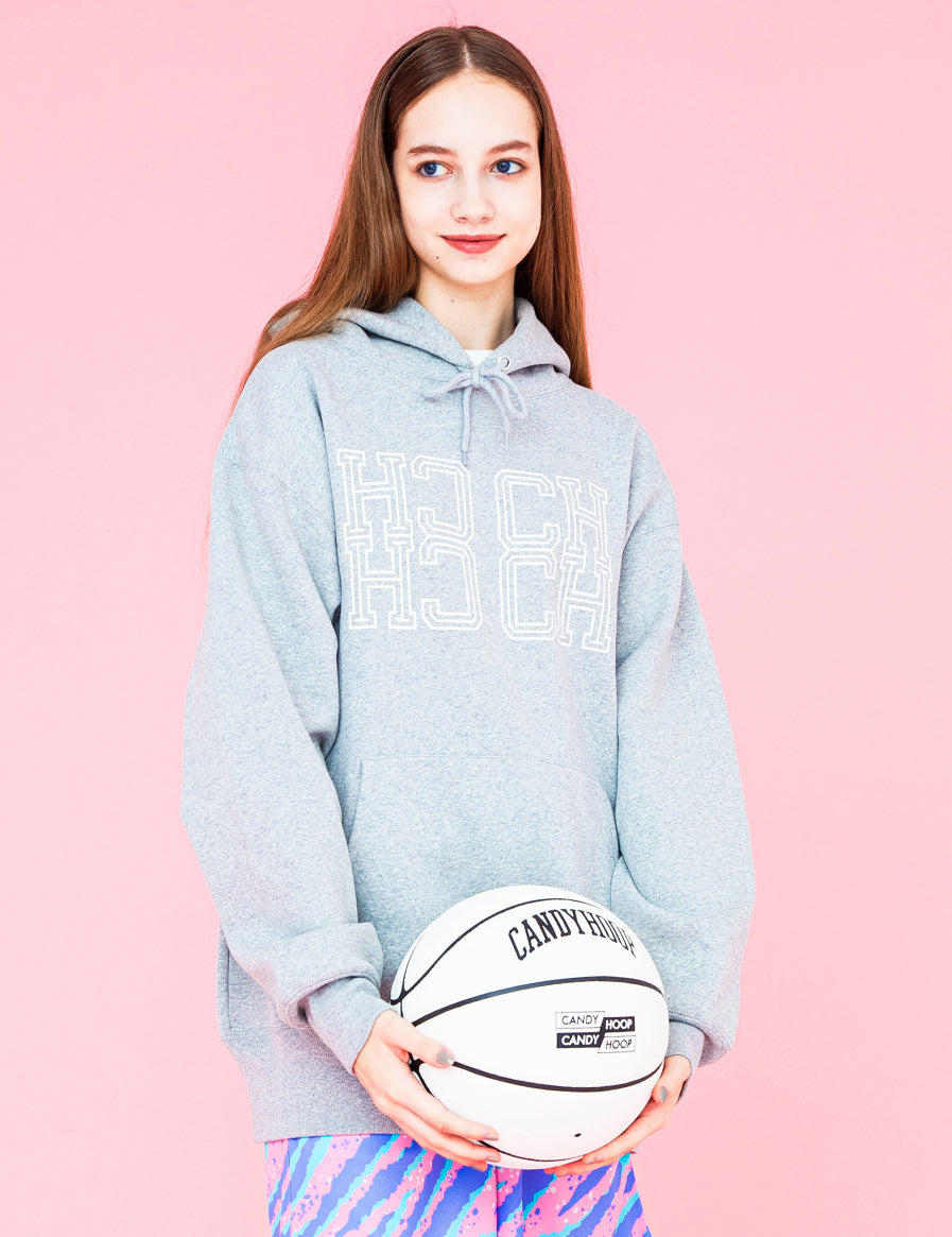 MONOGRAM HOODIE (GRAY) - CandyHoop