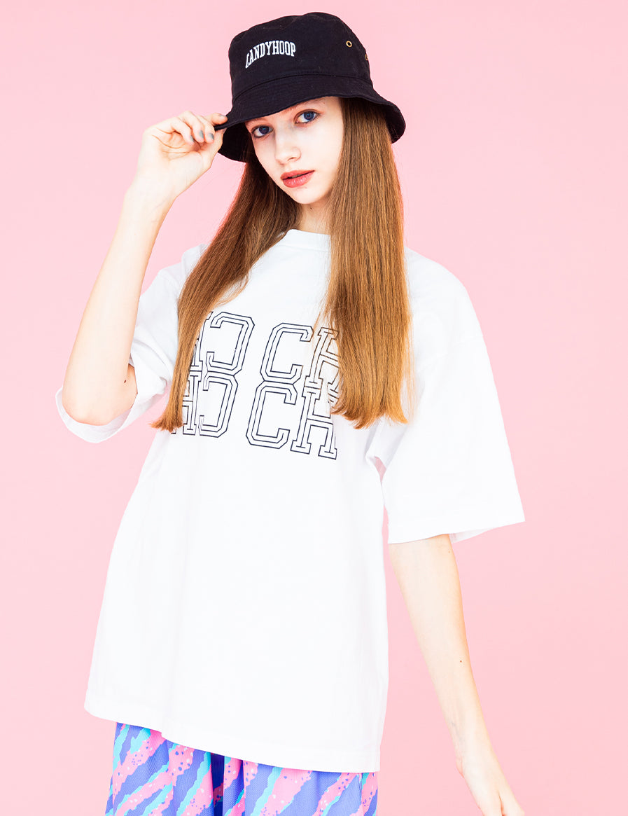 MONOGRAM COTTON TEE (WHITE) - CandyHoop