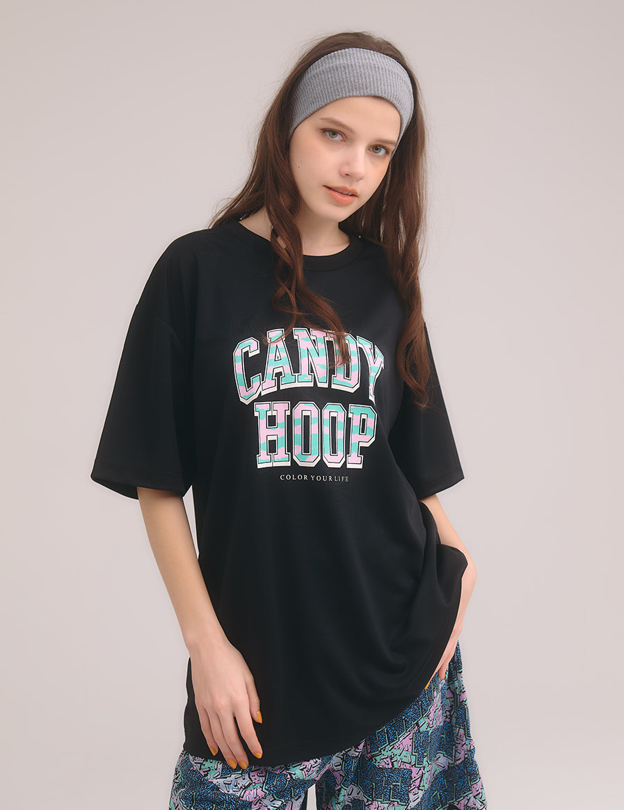 RETRO POP LOGO DRY TEE (PINK×MINT) - CandyHoop