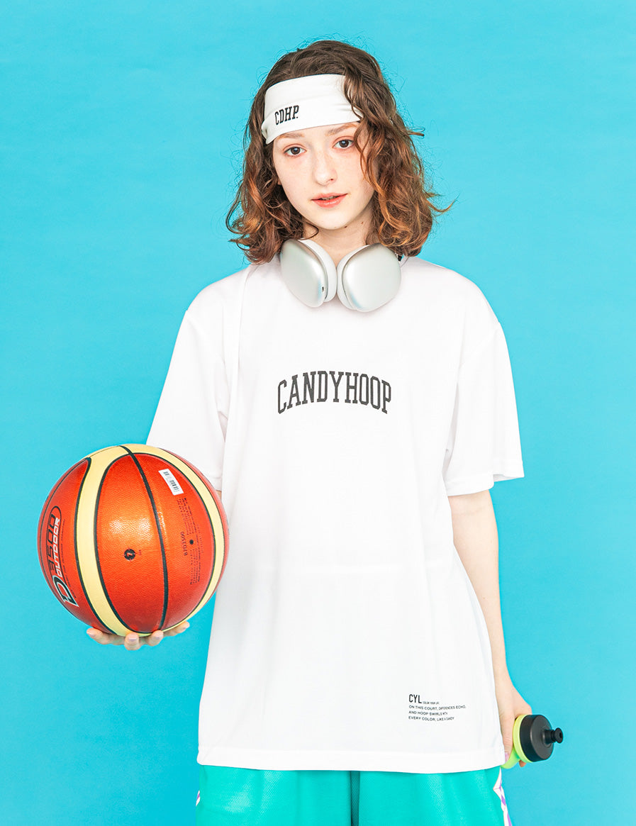 ARCH LOGO AND MESSAGE DRY TEE (WHITE) - CandyHoop