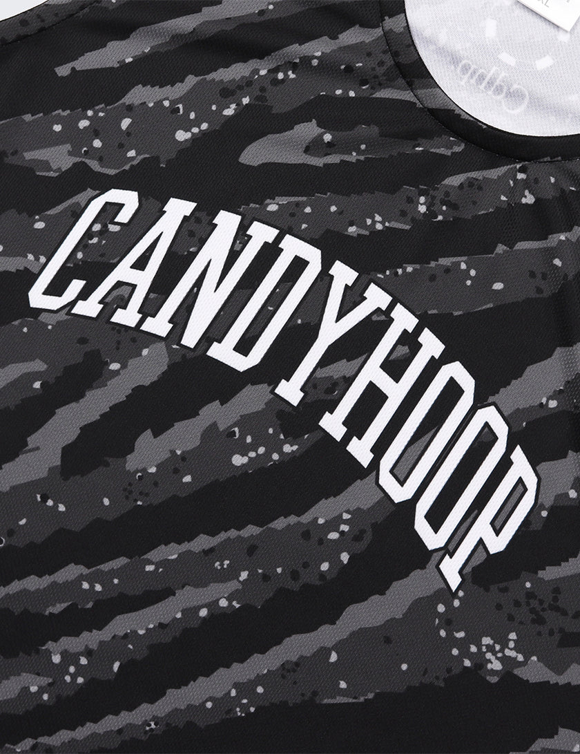 TIGER CAMOUFLAGE TANK TOP (BLACK) - CandyHoop