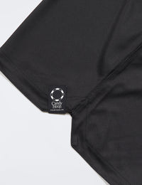 PLAIN SHORTS (BLACK) - CandyHoop