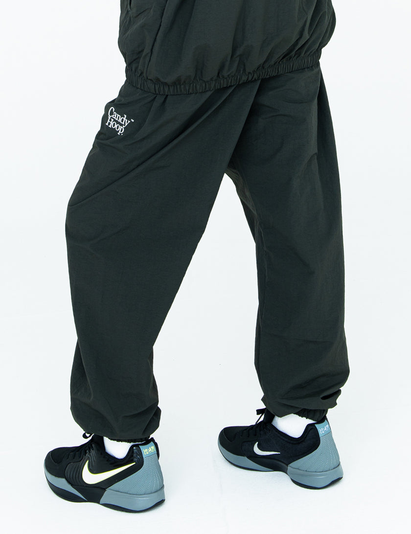 TWIN LOGO NYLON PANTS (OLIVE) - CandyHoop