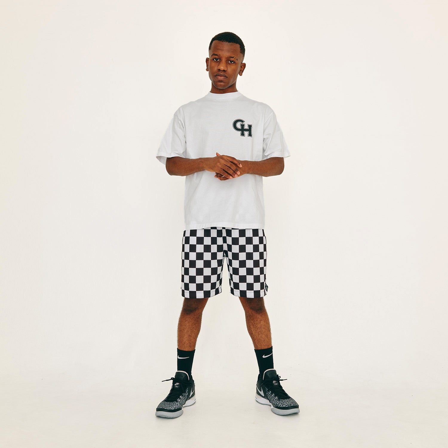 FCRB PRACTICE SHORTS Sサイズ　チェッカー柄　ショーツ チェッカー柄 ハーフパンツ 市松柄 ボトムス パンツ ショート