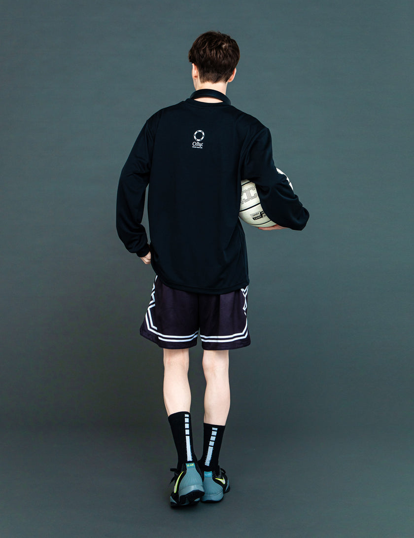 BASIC LOGO DRY LS TEE (BLACK)
