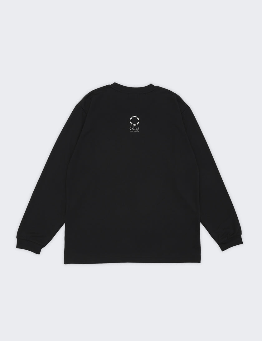BASIC LOGO DRY LS TEE (BLACK)