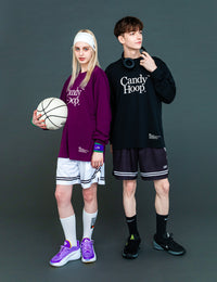 BASIC LOGO DRY LS TEE (PURPLE)