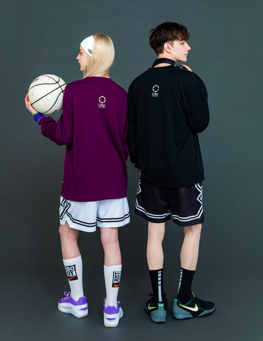 BASIC LOGO DRY LS TEE (BLACK)