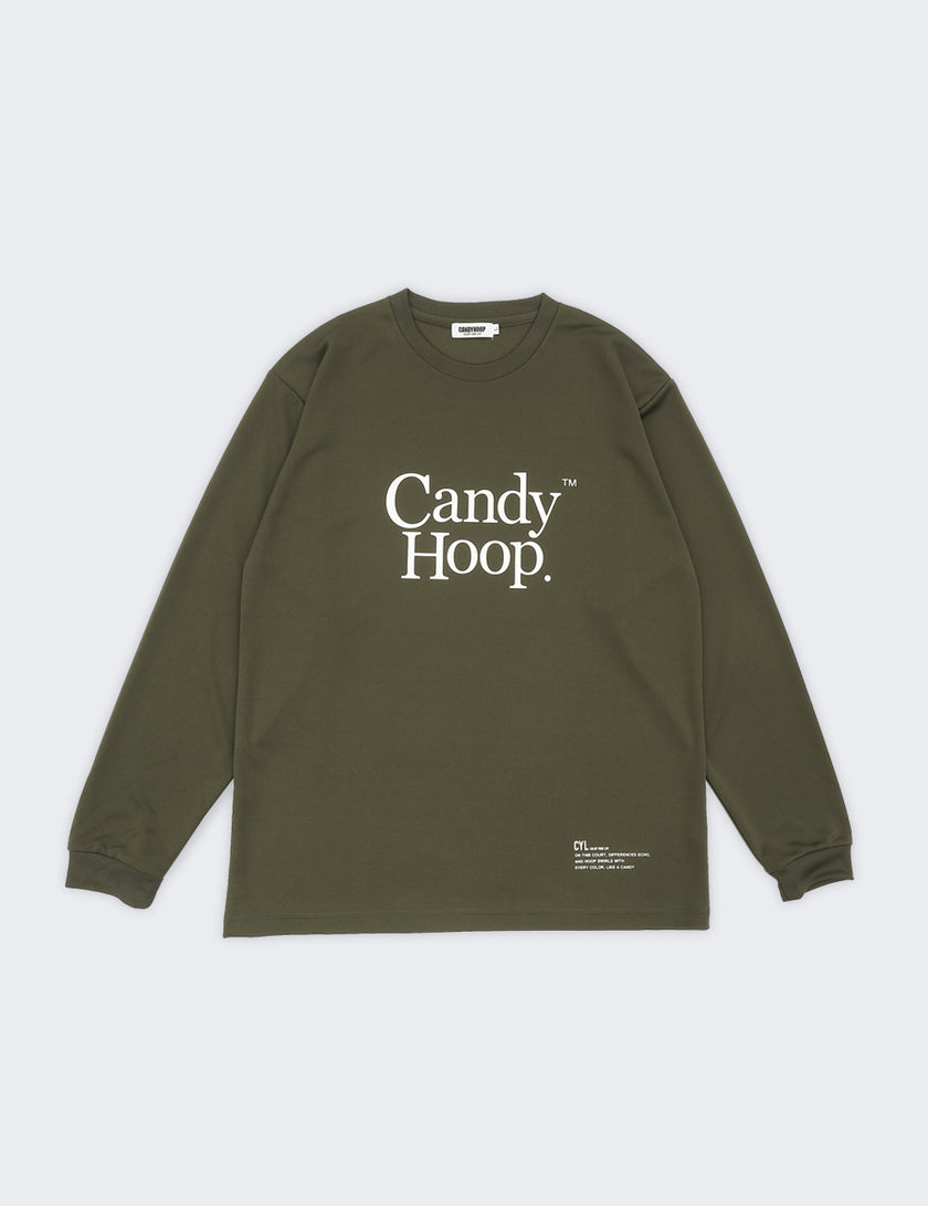 BASIC LOGO DRY LS TEE (OLIVE)