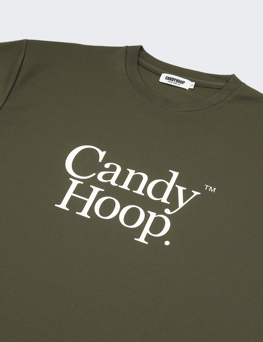 BASIC LOGO DRY LS TEE (OLIVE)