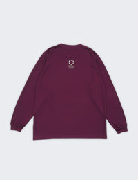 BASIC LOGO DRY LS TEE (PURPLE)
