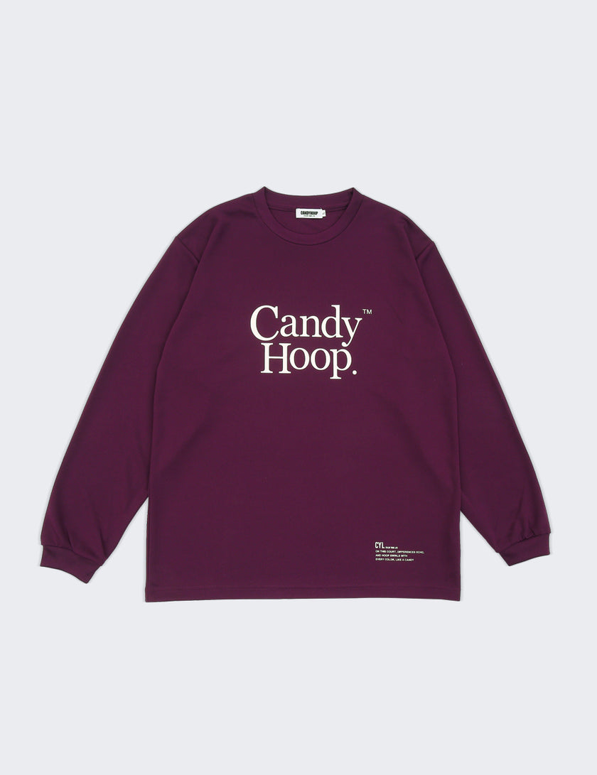 BASIC LOGO DRY LS TEE (PURPLE)