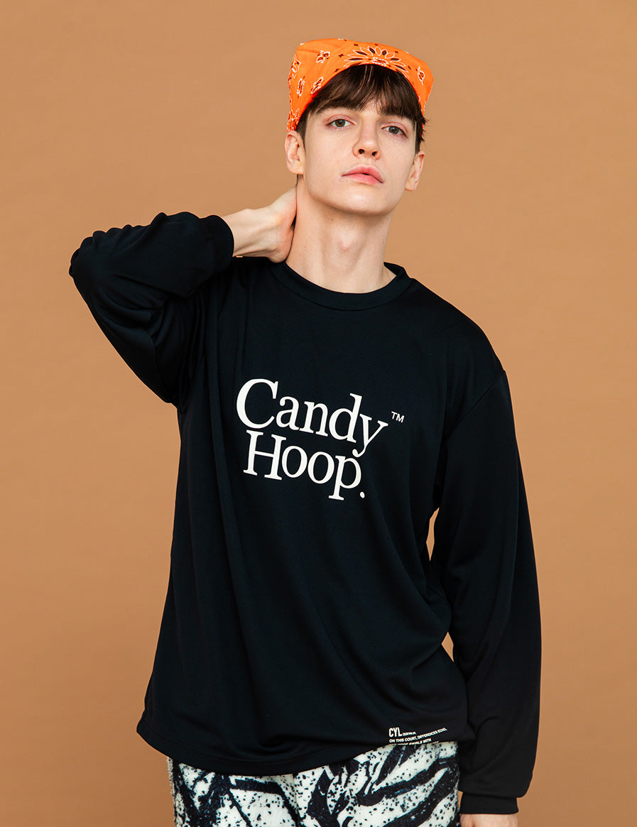 BASIC LOGO DRY LS TEE (BLACK)