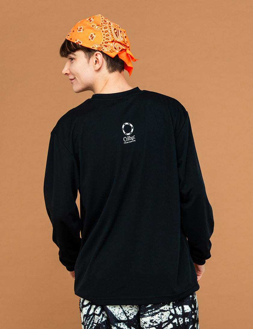 BASIC LOGO DRY LS TEE (BLACK)
