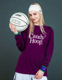 BASIC LOGO DRY LS TEE (PURPLE)