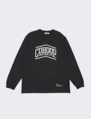 PEAK ARCH LOGO DRY LS TEE (BLACK) - CandyHoop