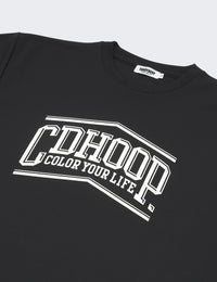 PEAK ARCH LOGO DRY LS TEE (BLACK) - CandyHoop