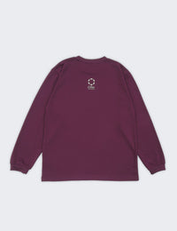 PEAK ARCH LOGO DRY LS TEE (PURPLE) - CandyHoop