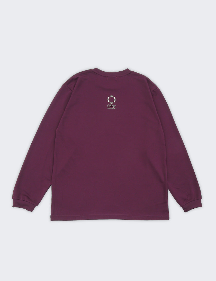PEAK ARCH LOGO DRY LS TEE (PURPLE) - CandyHoop