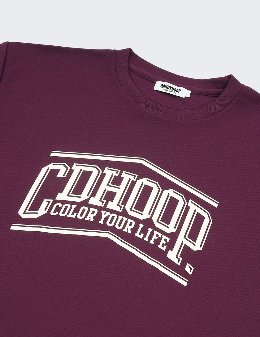 PEAK ARCH LOGO DRY LS TEE (PURPLE) - CandyHoop
