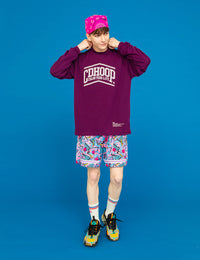 PEAK ARCH LOGO DRY LS TEE (PURPLE) - CandyHoop