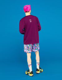 PEAK ARCH LOGO DRY LS TEE (PURPLE) - CandyHoop