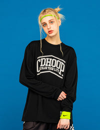 PEAK ARCH LOGO DRY LS TEE (BLACK) - CandyHoop