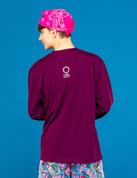 PEAK ARCH LOGO DRY LS TEE (PURPLE) - CandyHoop