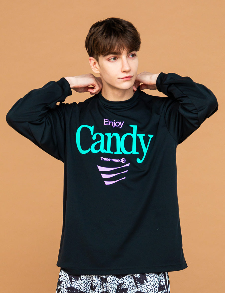 SUGER RUSH LS TEE (BLACK) - CandyHoop