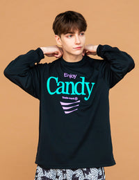 SUGER RUSH LS TEE (BLACK) - CandyHoop