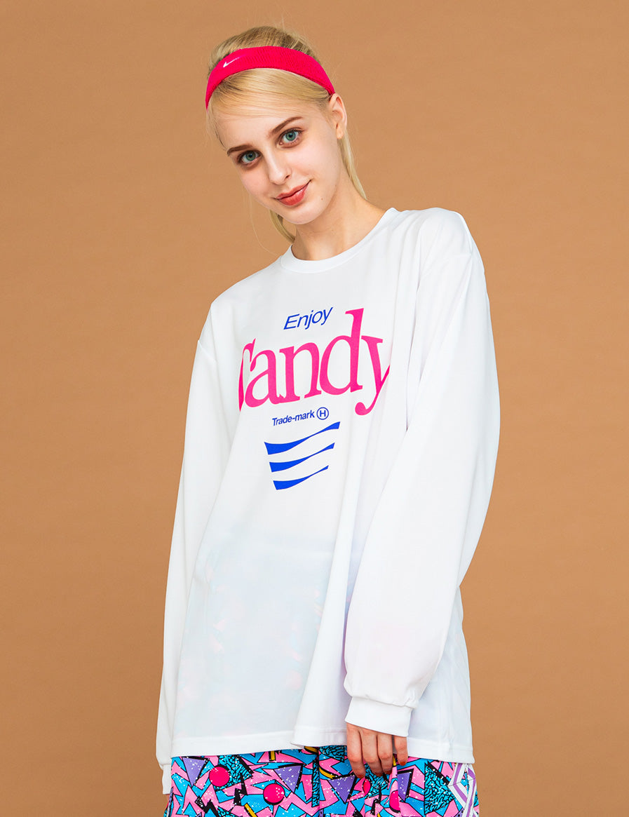 SUGER RUSH LS TEE (WHITE) - CandyHoop