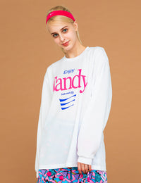 SUGER RUSH LS TEE (WHITE) - CandyHoop