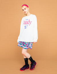 SUGER RUSH LS TEE (WHITE) - CandyHoop