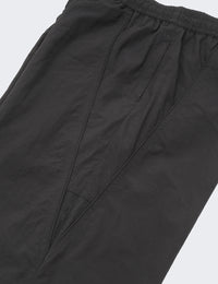 MESH PANEL NYLON PANTS (BLACK)