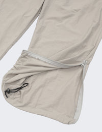 MESH PANEL NYLON PANTS (GRAY)