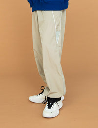 MESH PANEL NYLON PANTS (GRAY)