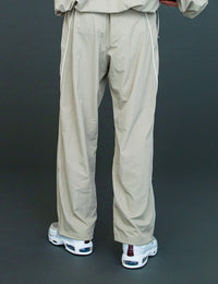 MESH PANEL NYLON PANTS (GRAY)