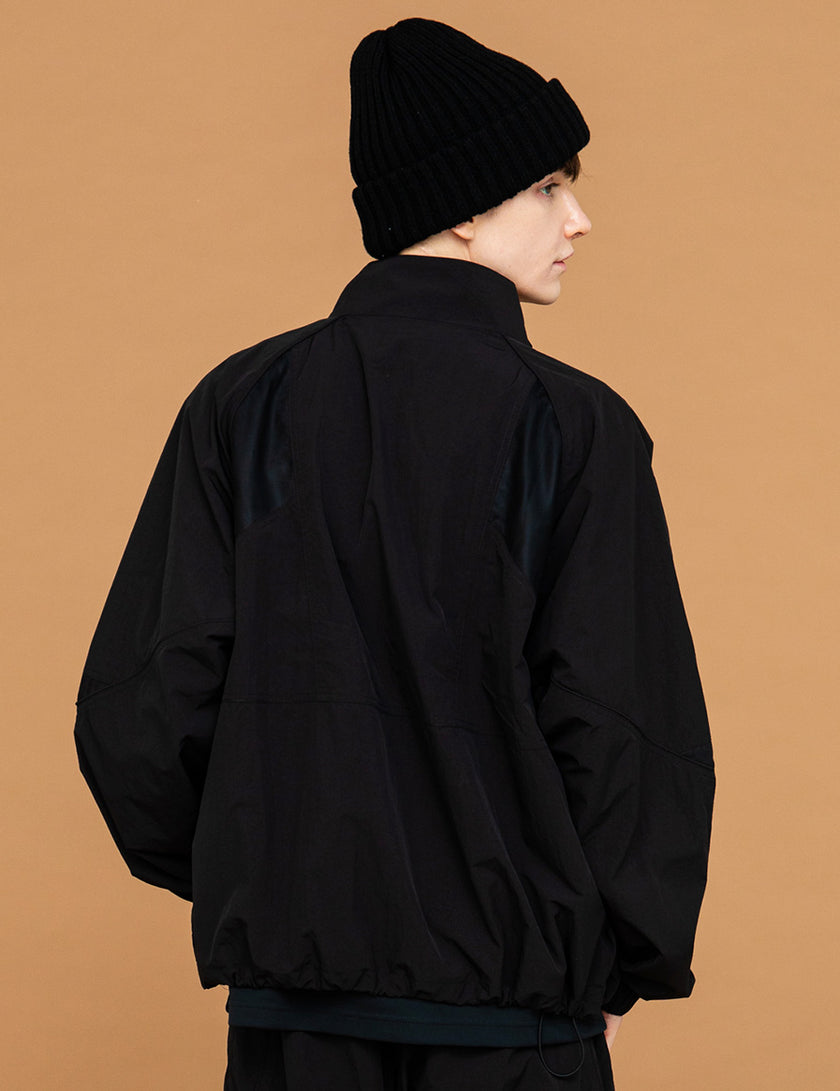 MESH PANEL NYLON JKT (BLACK)