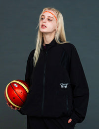 MESH PANEL NYLON JKT (BLACK)