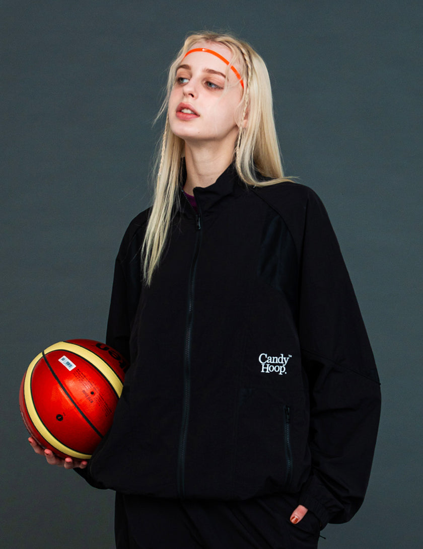 MESH PANEL NYLON JKT (BLACK)