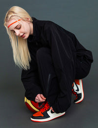 MESH PANEL NYLON JKT (BLACK)