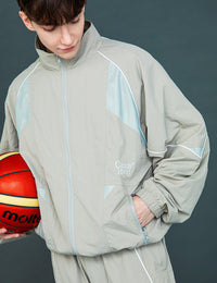 MESH PANEL NYLON JKT (GRAY)