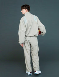 MESH PANEL NYLON JKT (GRAY)
