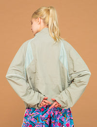 MESH PANEL NYLON JKT (GRAY)